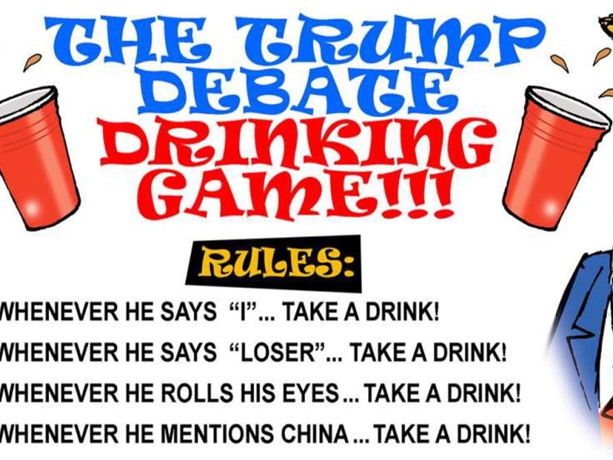 Walt Handelsman Trump Debate Drinking Game This Should Make The Debate Even More Fun Walt Handelsman Theadvocate Com