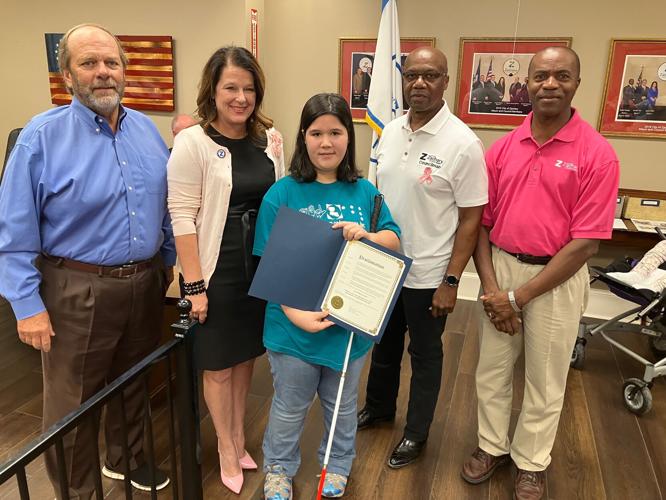 Hero has cane not cape, shares path to blind perspective Zachary