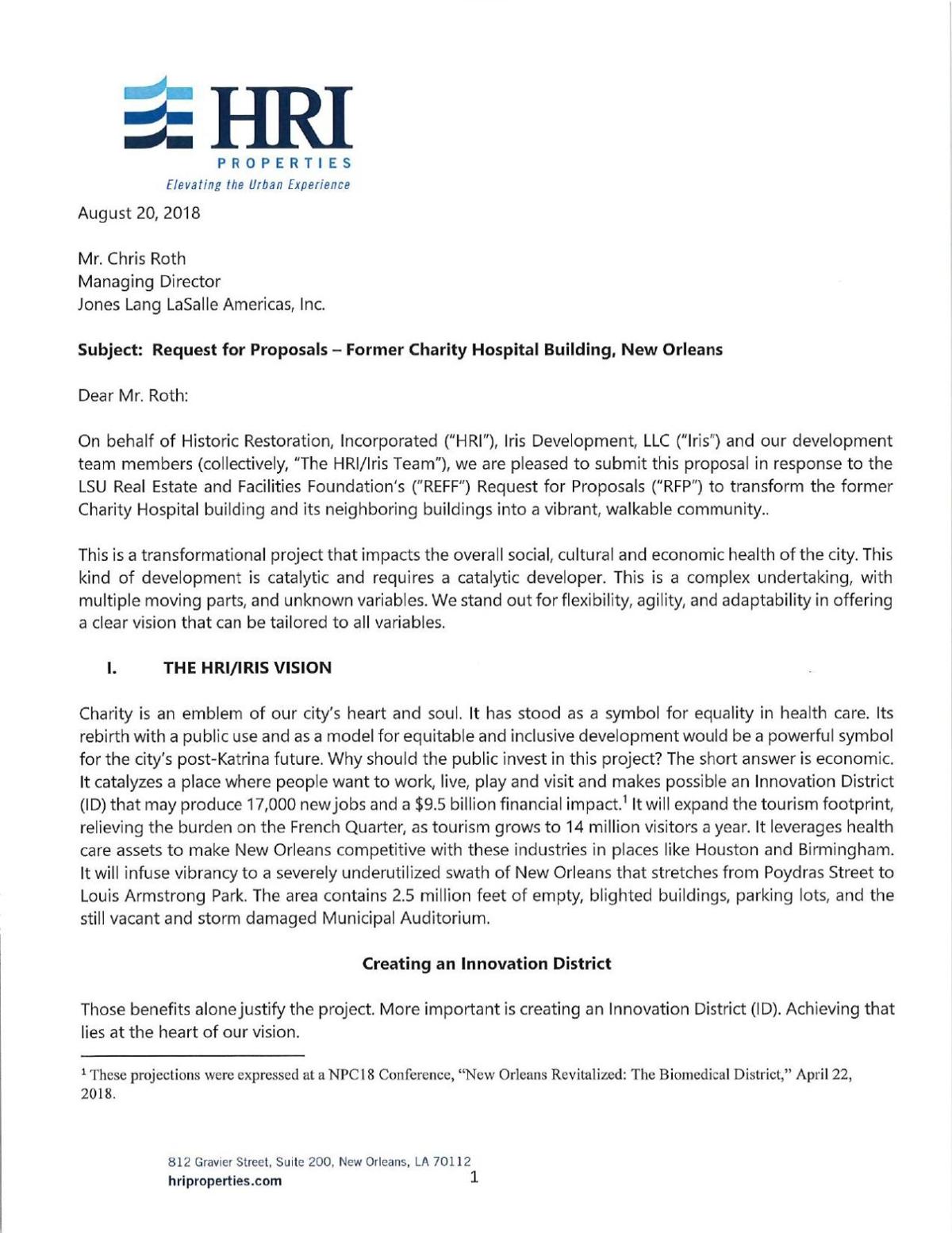 More detailed proposals released for redevelopment of Charity Hospital