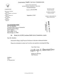 PSC Staff proposed solar settlement