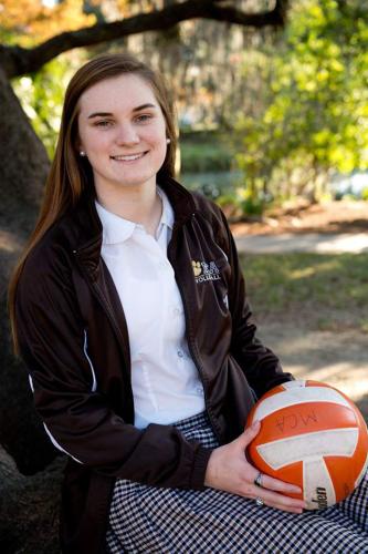Image Kristian Fulton image beautiful - Kristen Nuss of Mount Carmel and Camille Dedeaux of Pope John Paul ...