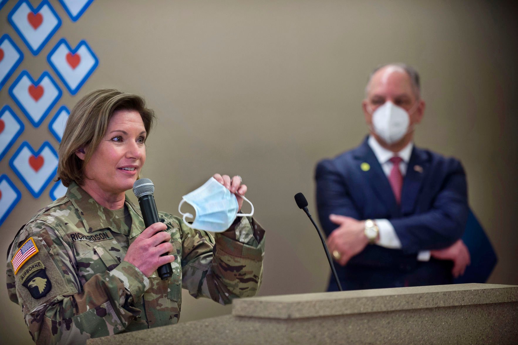 Photos: Army Lt. Gen. Laura J. Richardson at BRG Mid City's COVID-19