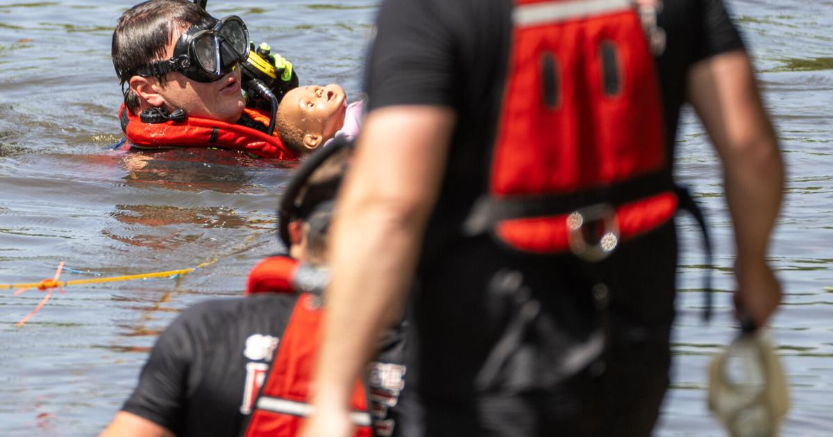 Photos: St. George Firefighters train for Quick Underwater Rescues ...