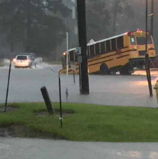 School bus plunges into flooded ditch in Zachary; children escape