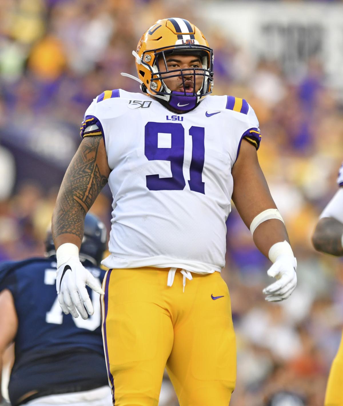 Expect constant rotation, more Breiden Fehoko on LSU's defensive line