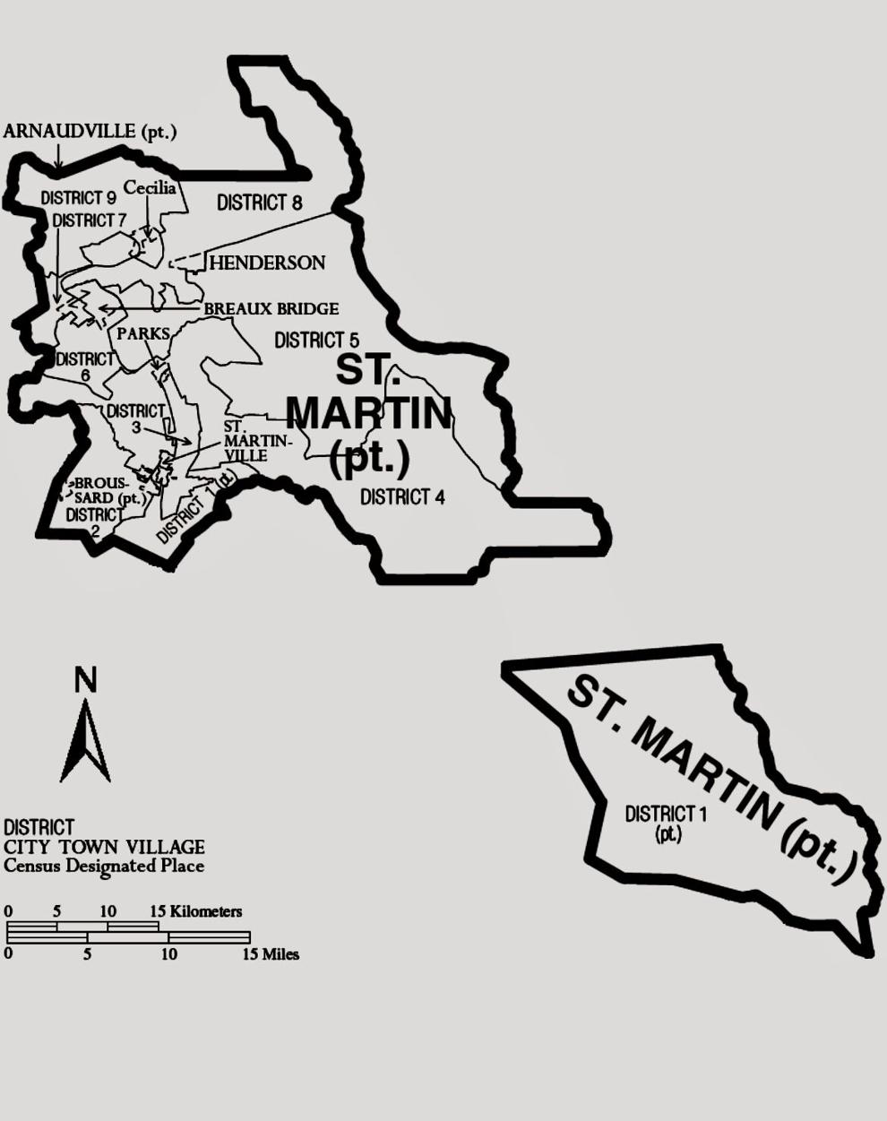 Why is St. Martin Parish divided into two parts? Entertainment/Life