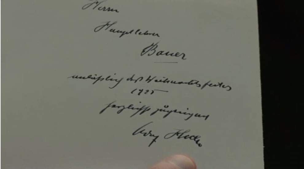Video: ‘Mein Kampf’ signed by Hitler up for auction _lowres