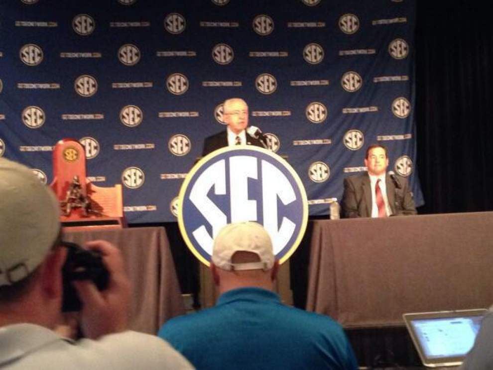 Live updates from the SEC media day on Monday _lowres