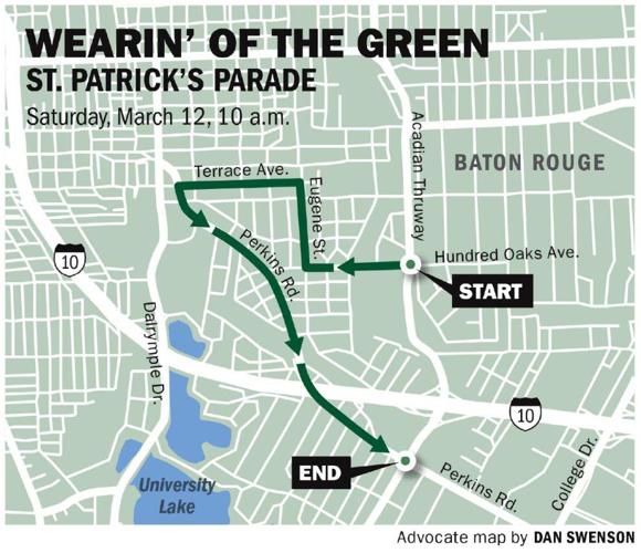 Wearin’ of the Green Parade on Saturday in Baton Rouge What you need