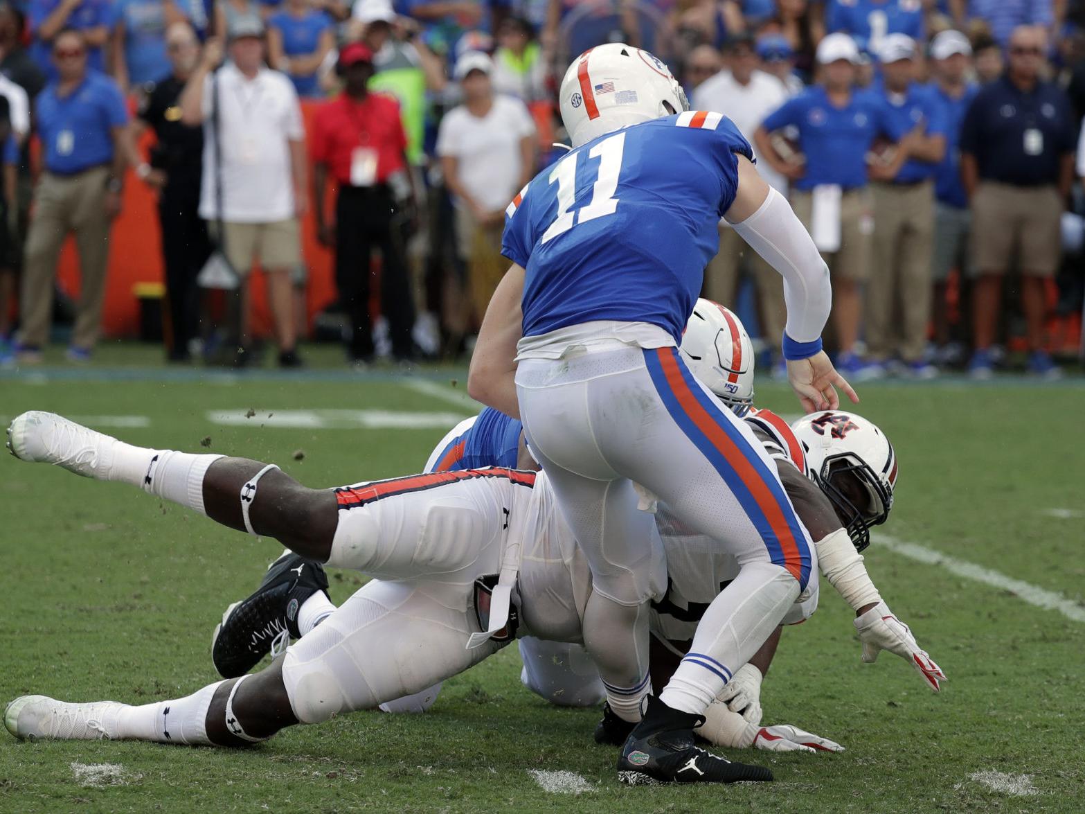 Florida Qb Kyle Trask Played Through Sprained Mcl In Auburn Win