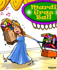 The trouble with Mardi Gras balls? Less 'black tie' ... more 'formal tailgate'