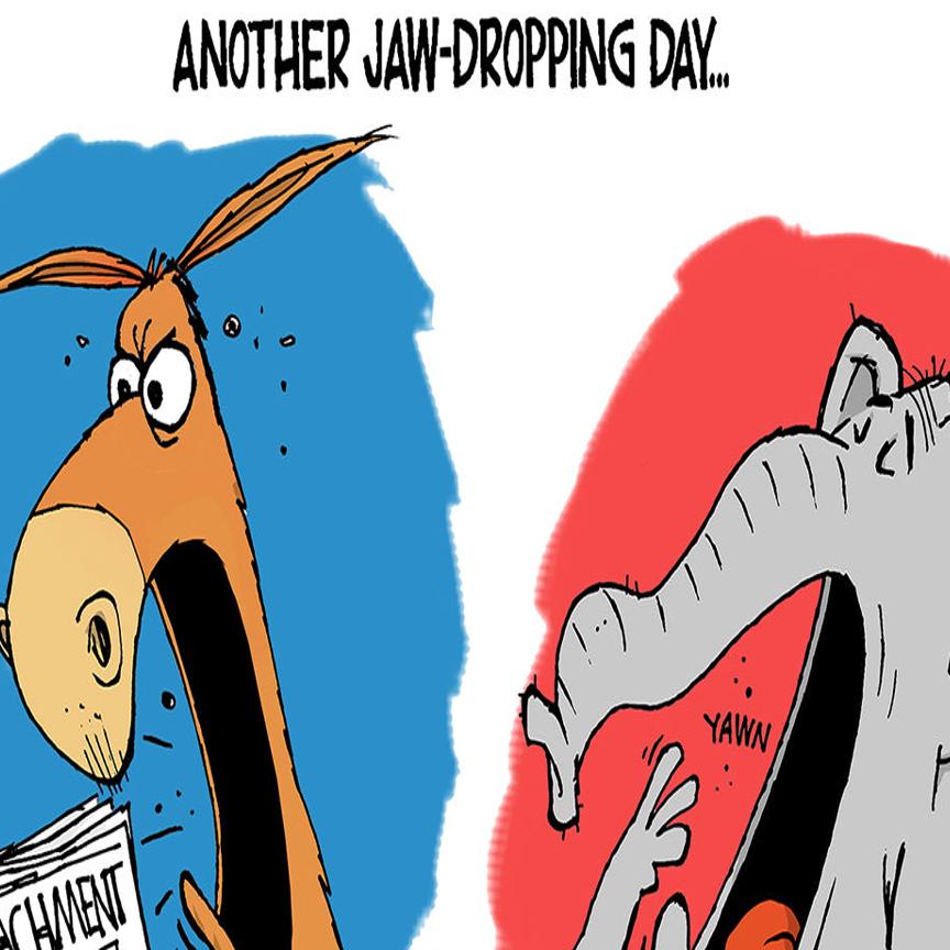 Walt Handelsman Another Jaw Dropping Day Opinion