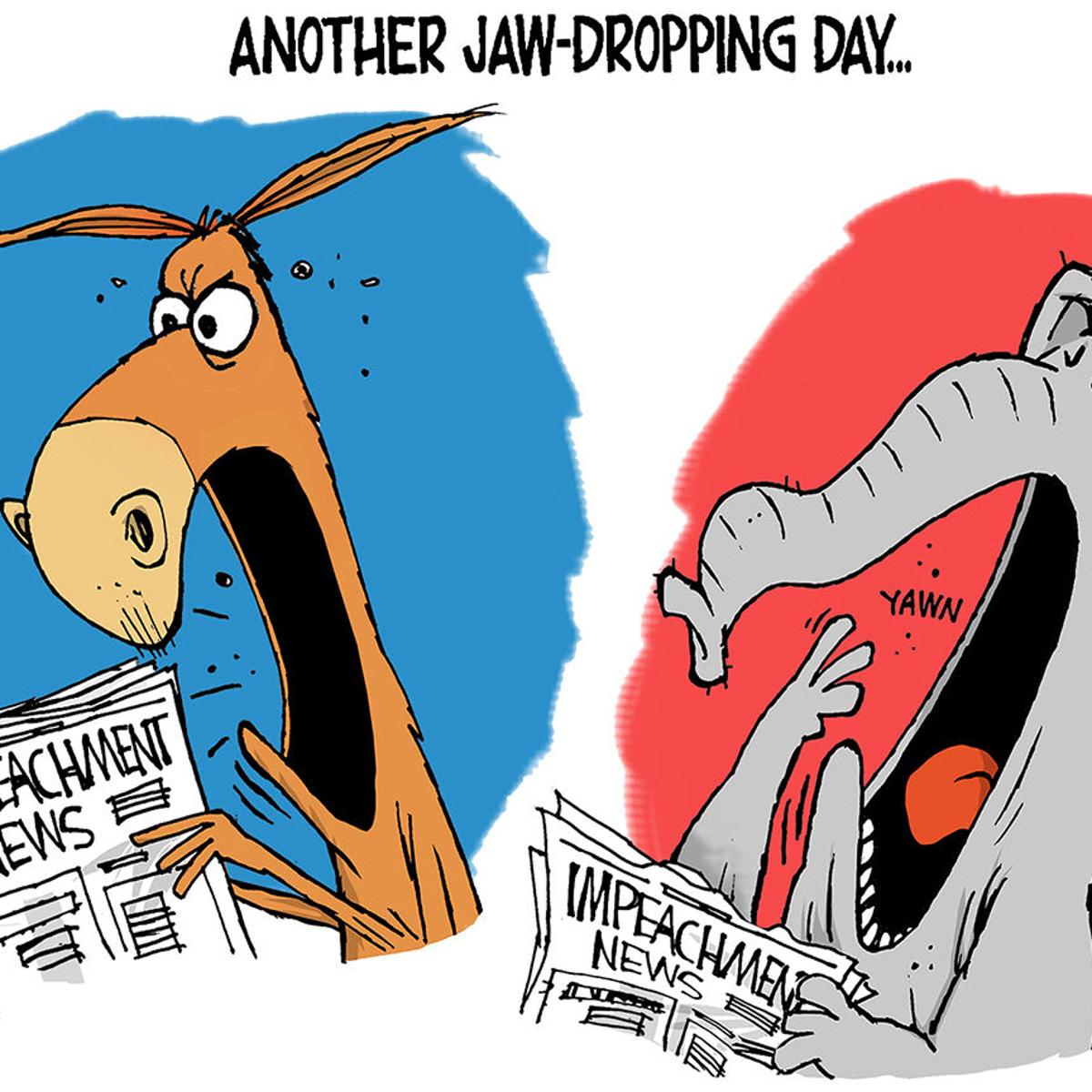 Walt Handelsman Another Jaw Dropping Day Opinion