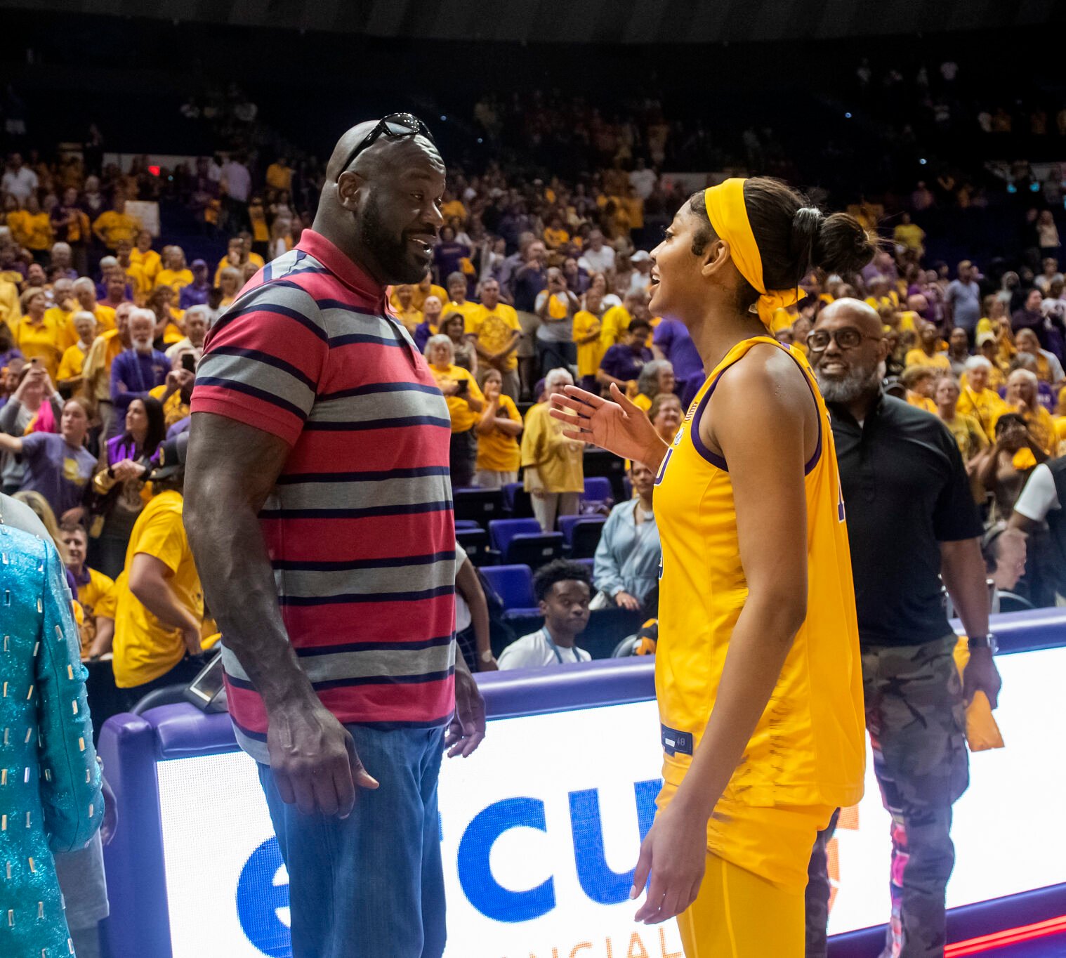 How Shaquille O'Neal Helped LSU's Angel Reese During Absence | LSU ...