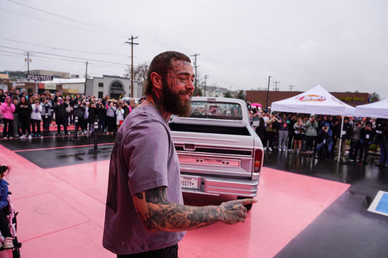 Todd Graves and Post Malone unveil the fully customized pink Raising