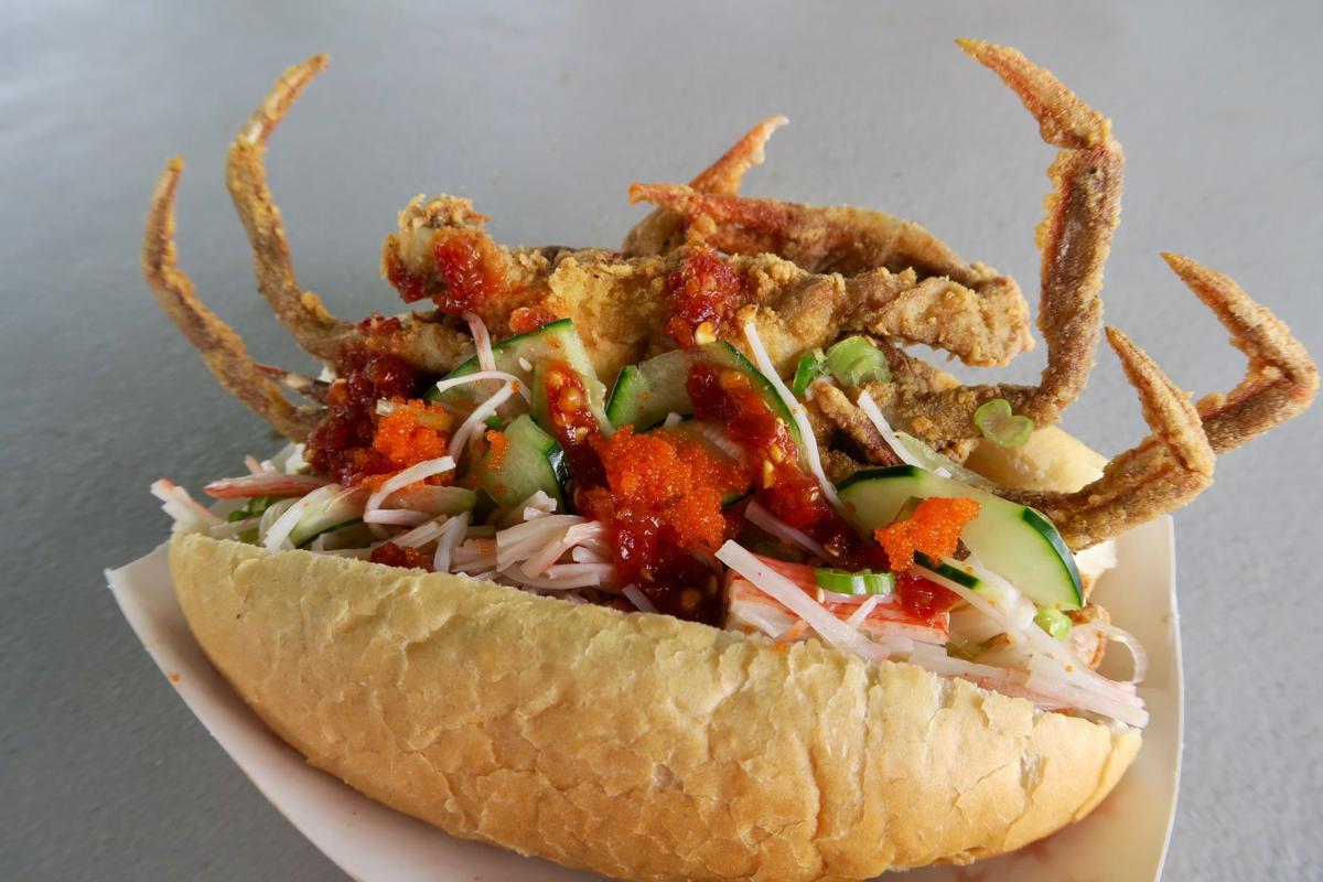 DIY Jazz Fest food strikes again the Asian Cajun soft shell crab po