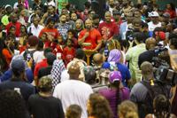 'These policies are illegal': Hundreds, including area leaders, Saints players, protest Kenner Nike ban