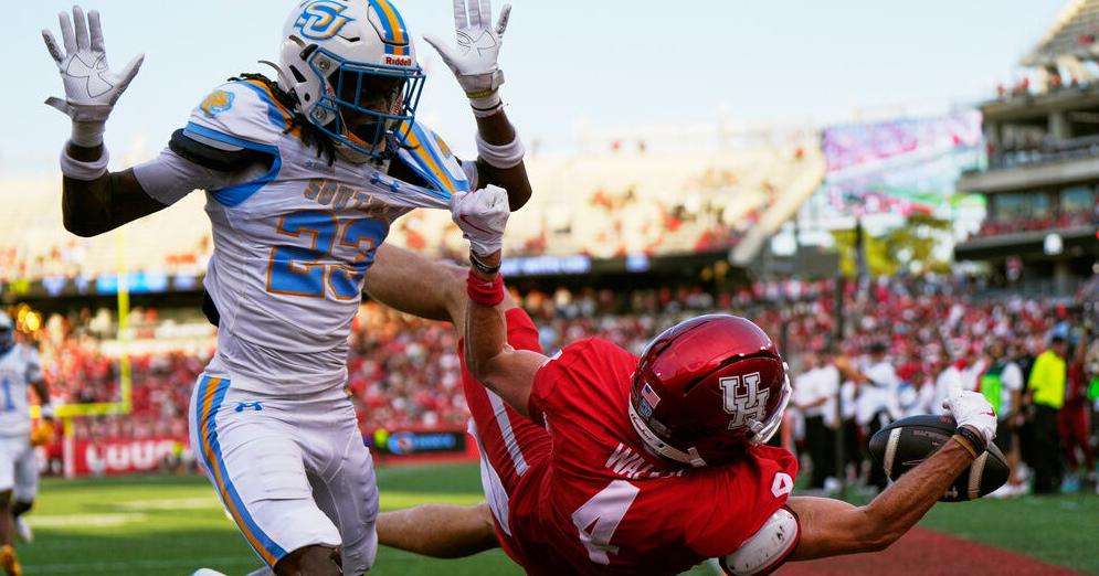 Marshall Faulks Footballteam der Southern University wird auswärts von ...