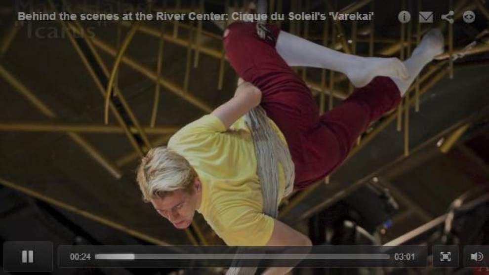 Video: Behind the scenes at the River Center: Cirque du Soleil’s ‘Varekai’ _lowres