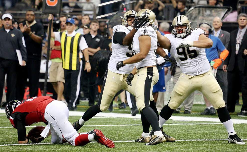 Saints soar past unbeaten Falcons 31-21 in the Superdome for their second win of season _lowres