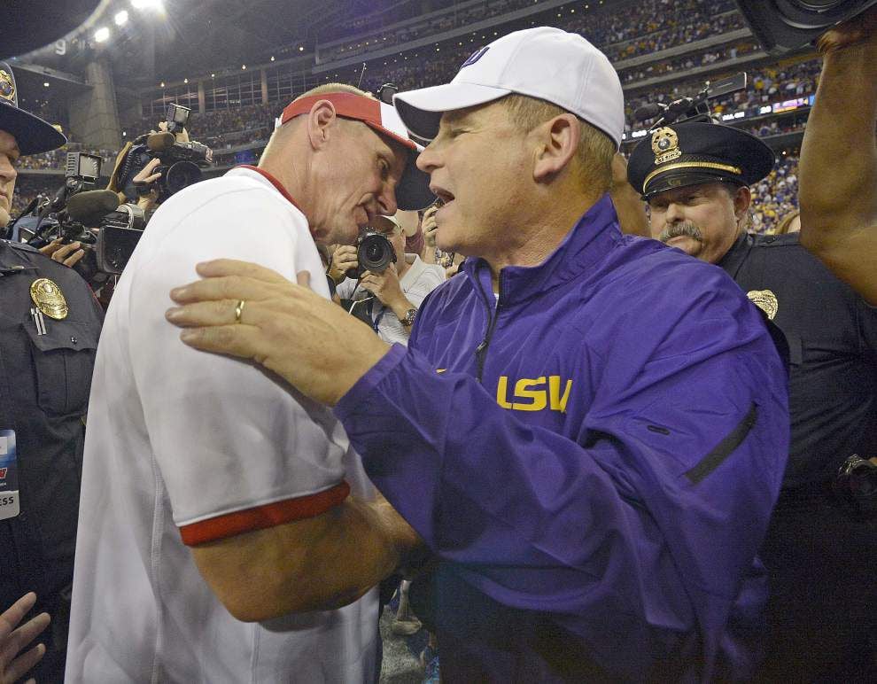 Video: LSU coach Les Miles says Tigers played sloppy at times in their 28-24 victory against Wisconsin _lowres
