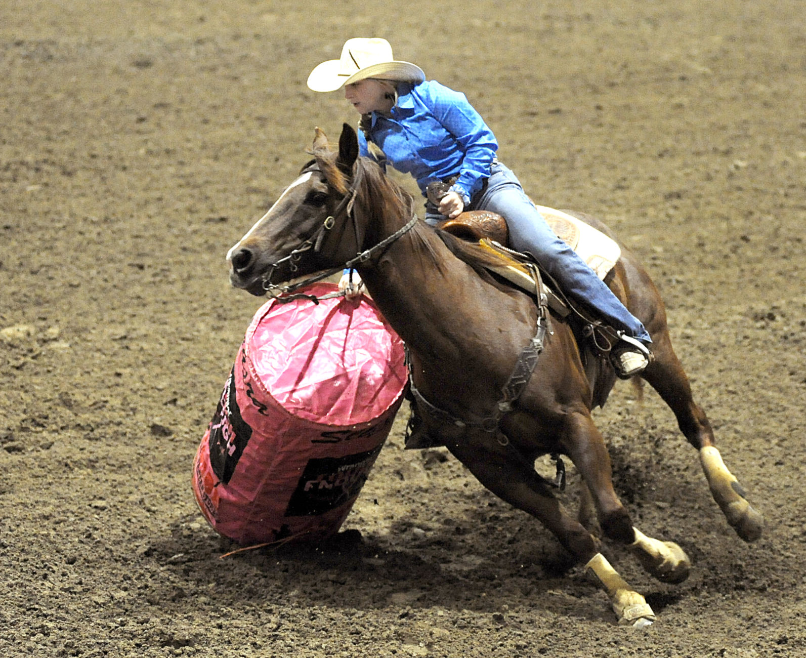 Dust flies as cowboys, cowgirls compete in local high school rodeo