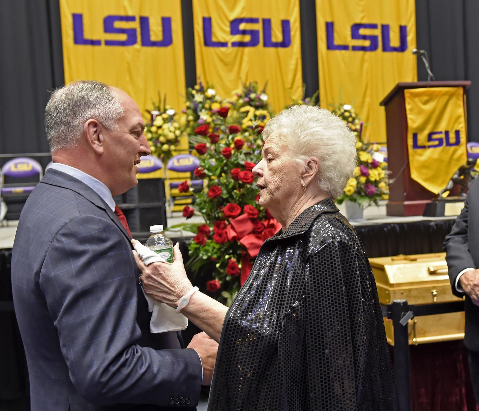 Photos, video LSU great Billy Cannon honored at visitation, funeral