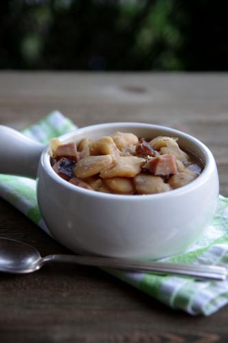 White Beans and Ham (Slow Cooker Recipe) - Little Spoon Farm