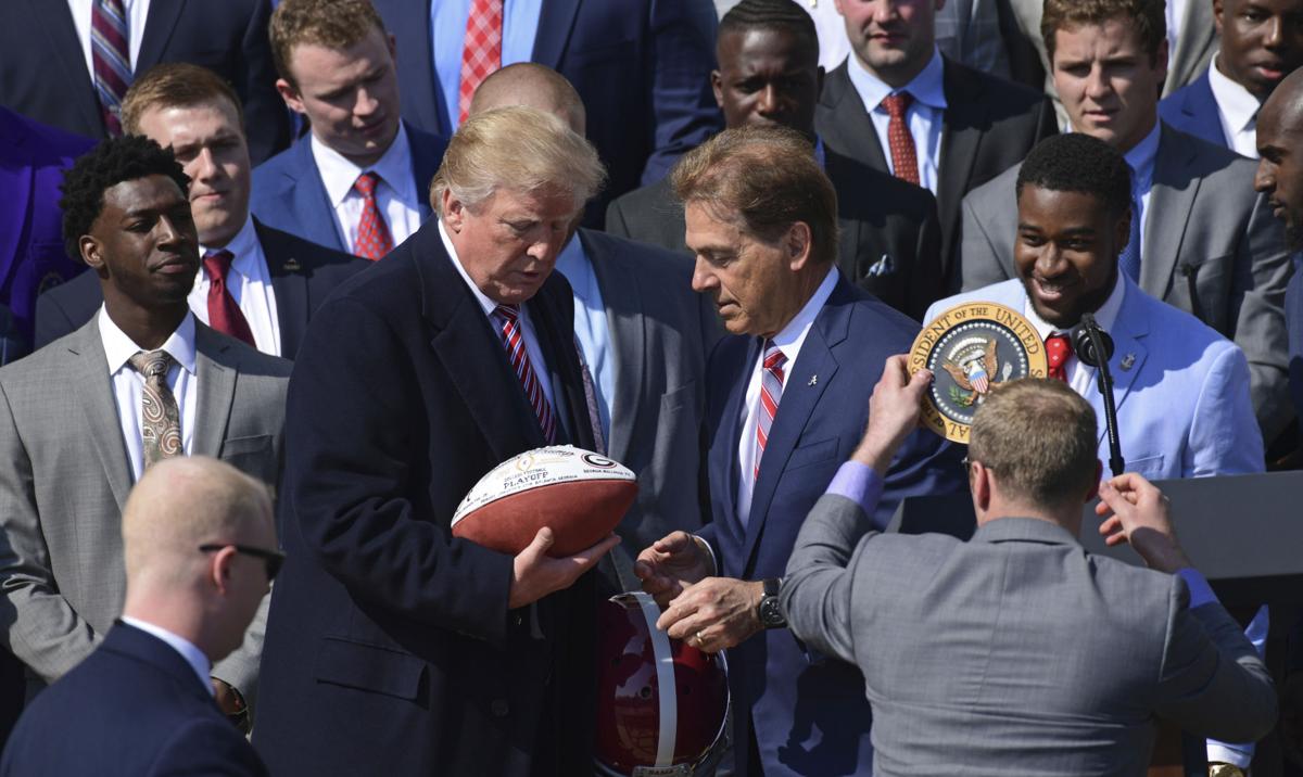 Nick Saban President Trump And The Curious Case Of A Signed