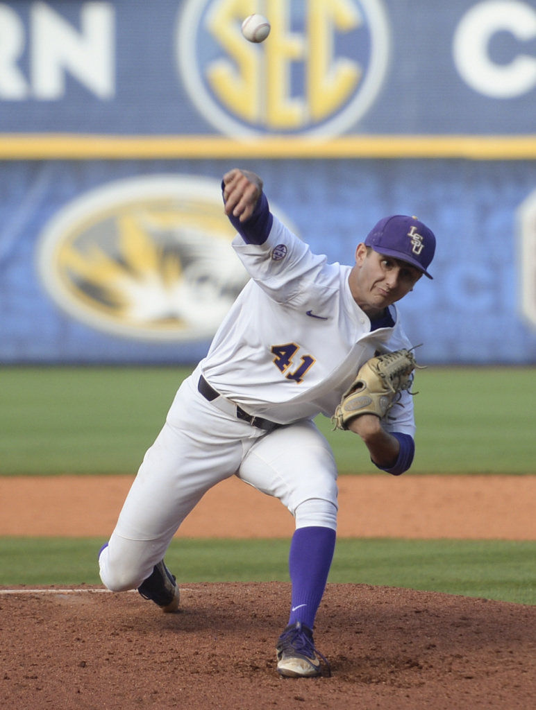 LSU pitcher Todd Peterson suspended; Caleb Gilbert set to start