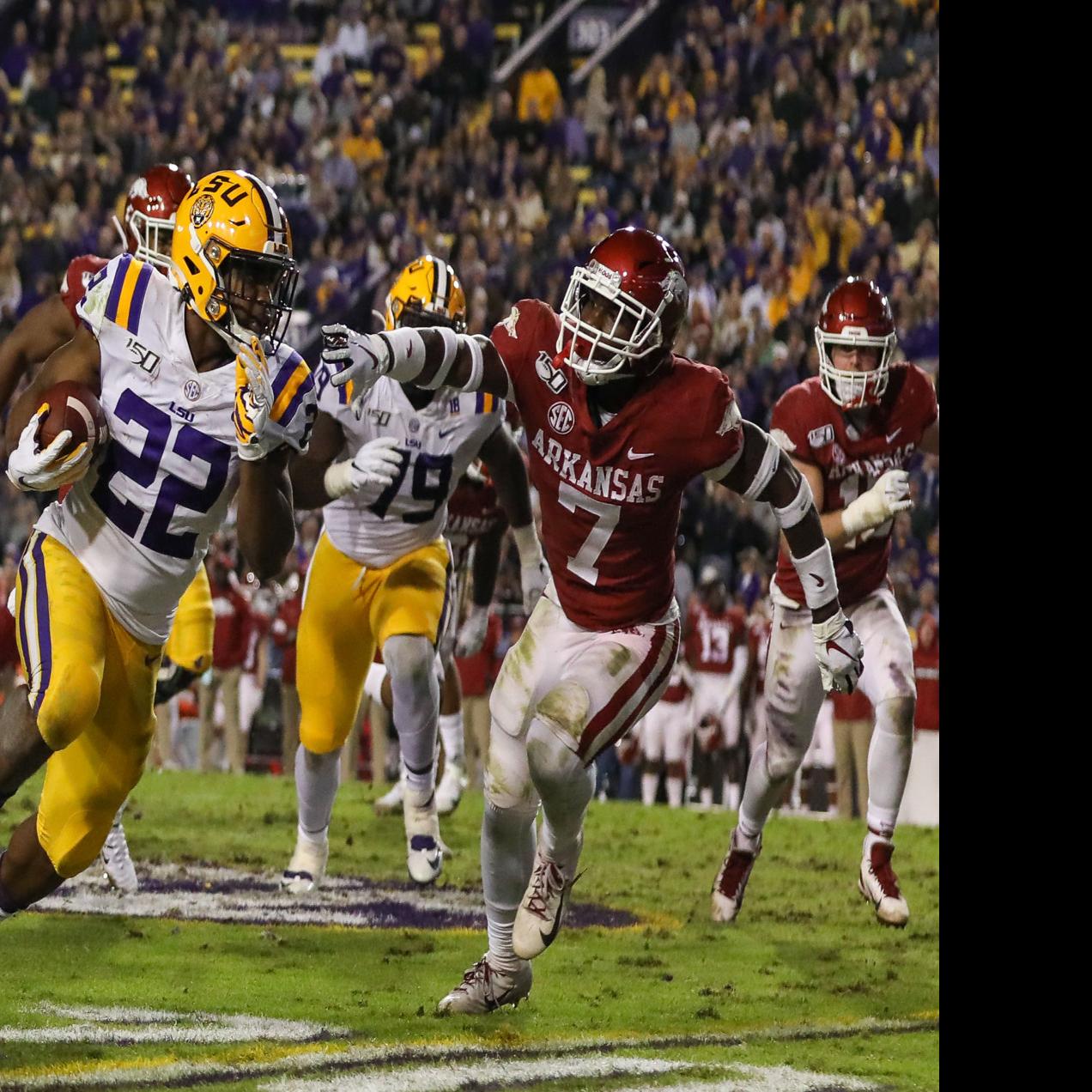 Peek At Lsu Vs Arkansas Film How Lsu Clinched The West With