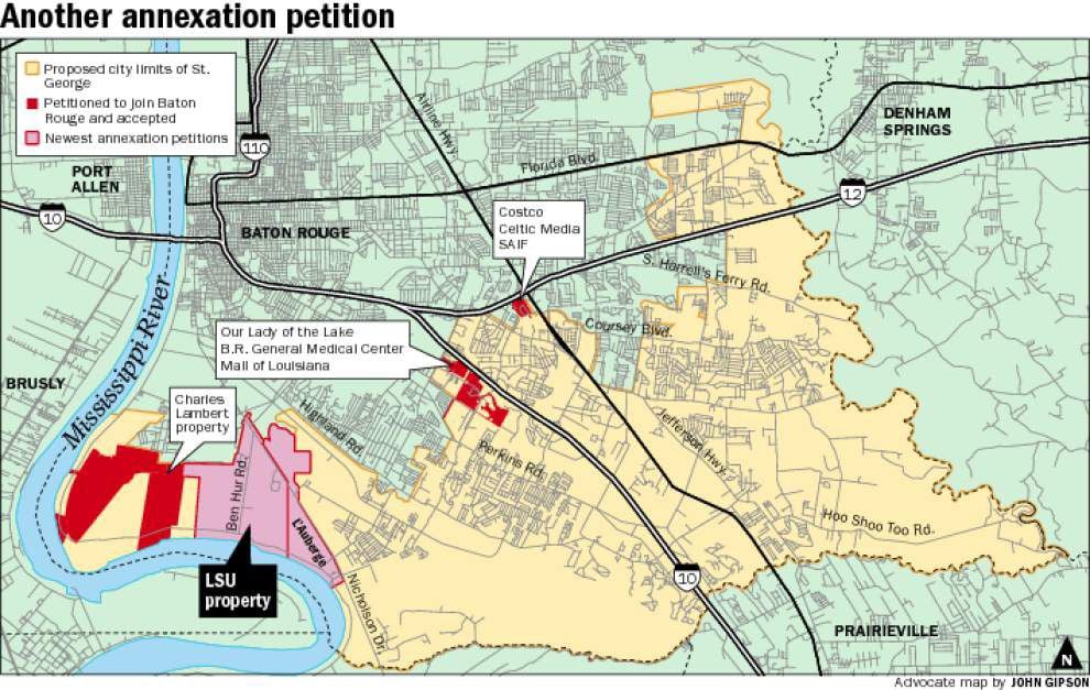 East Baton Rouge City Limits Map Br Annexation Request Could Cut Land Off From St. George | News |  Theadvocate.com