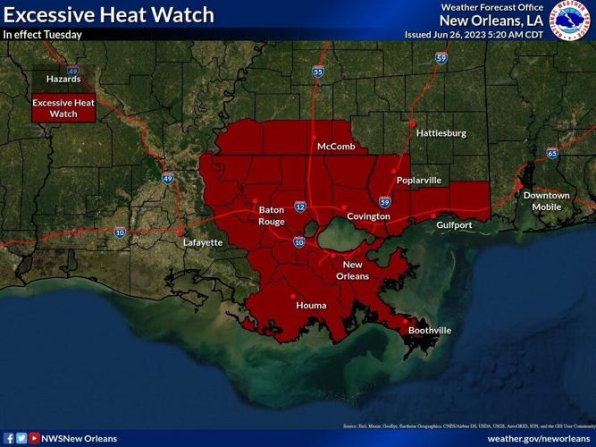 Heat advisory in southeast Louisiana: See how hot it'll feel | Weather ...