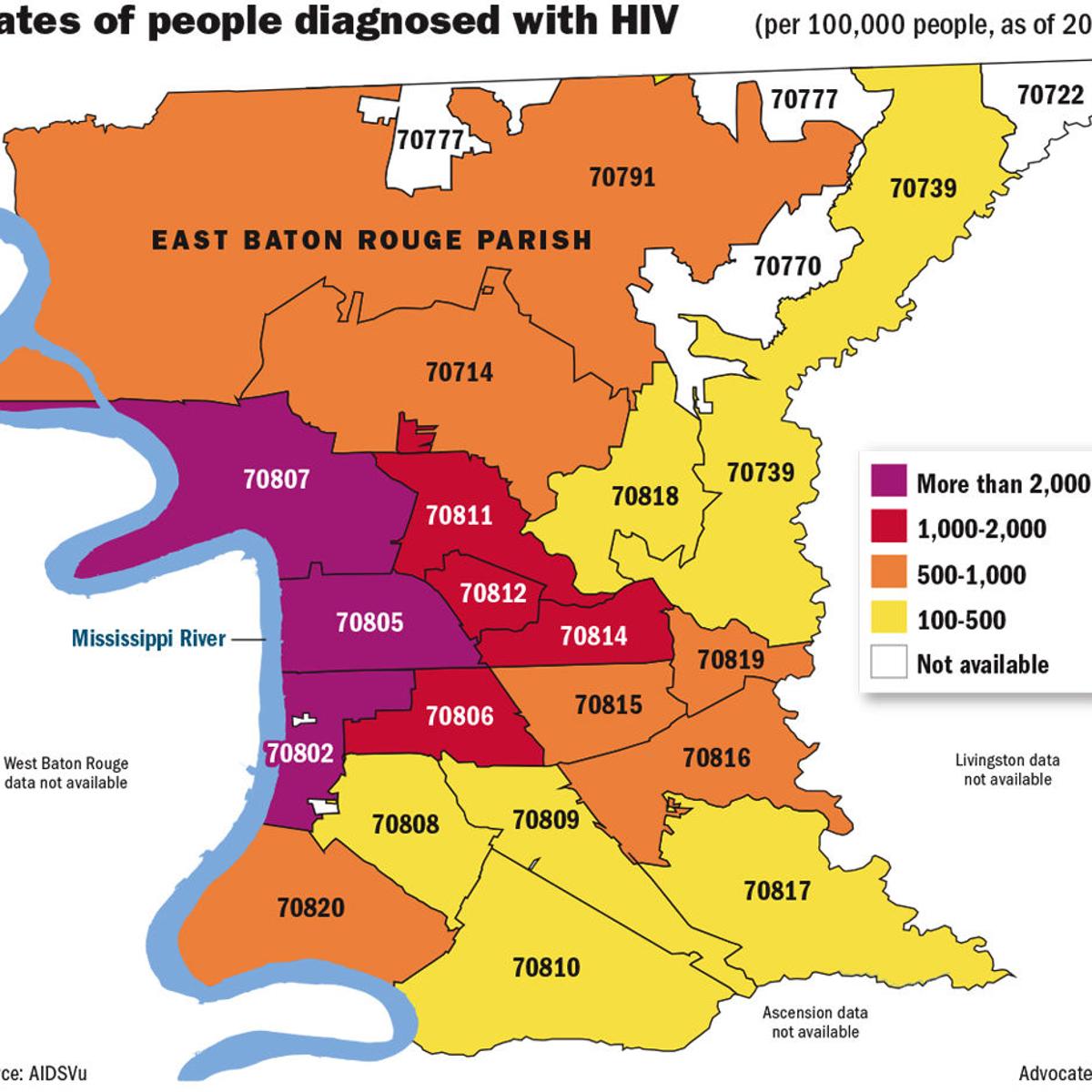 East Baton Rouge Zip Code Map Here's How Baton Rouge, New Orleans Could Benefit From Drug Company's Pledge To Fight Hiv In The South | News | Theadvocate.com East Baton Rouge Zip Code Map Here's How Baton Rouge, New Orleans Could Benefit From Drug Company's Pledge To Fight Hiv In The South | News | Theadvocate.com