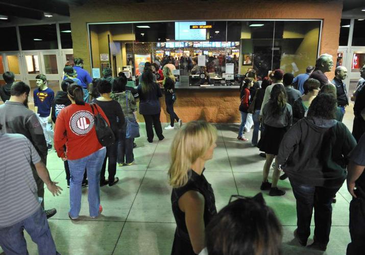 Nov. 19 Crowd gathers to celebrate the reopening of The Grand 16