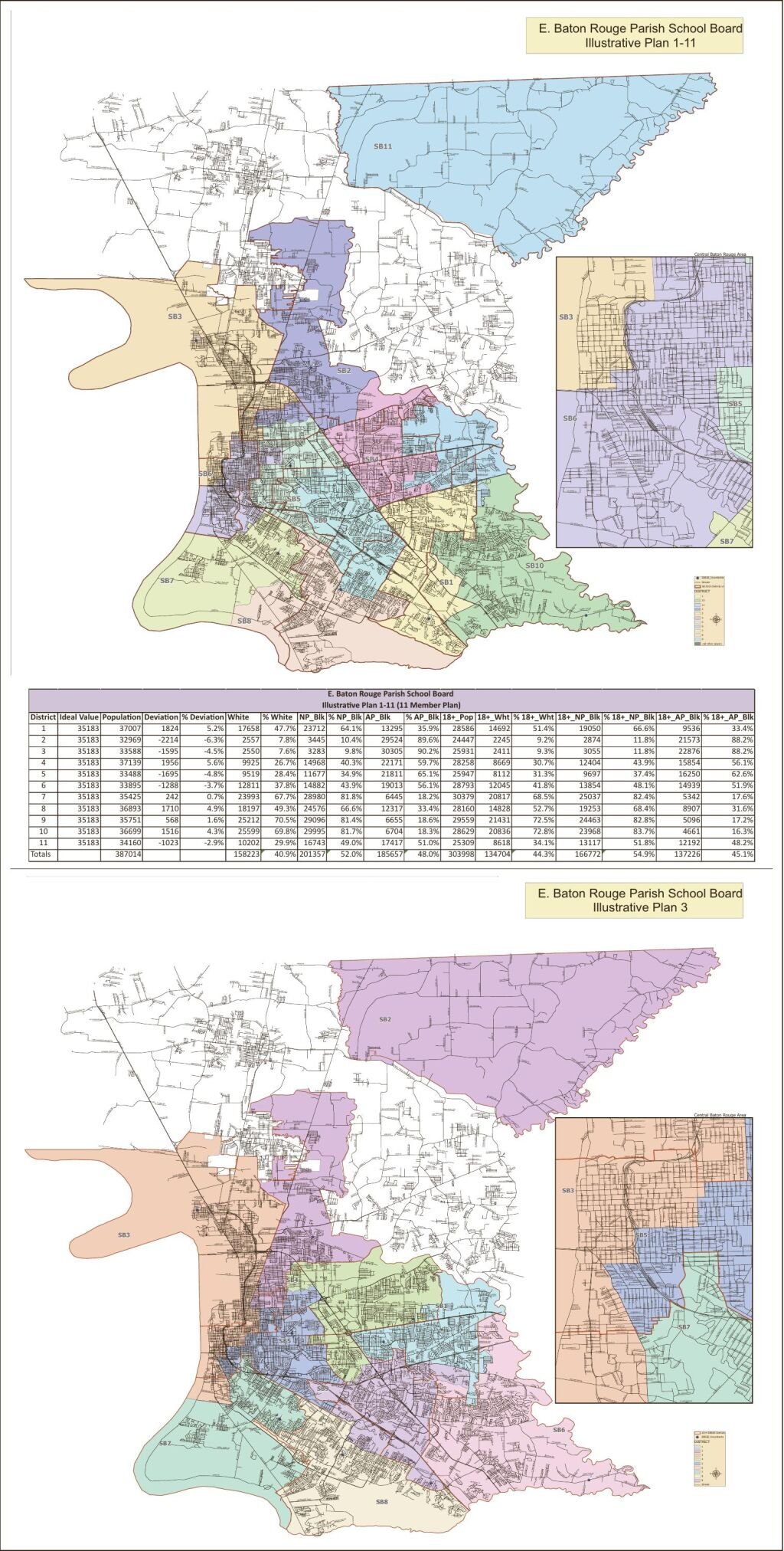 EBR School Board Redistricting Map 2022