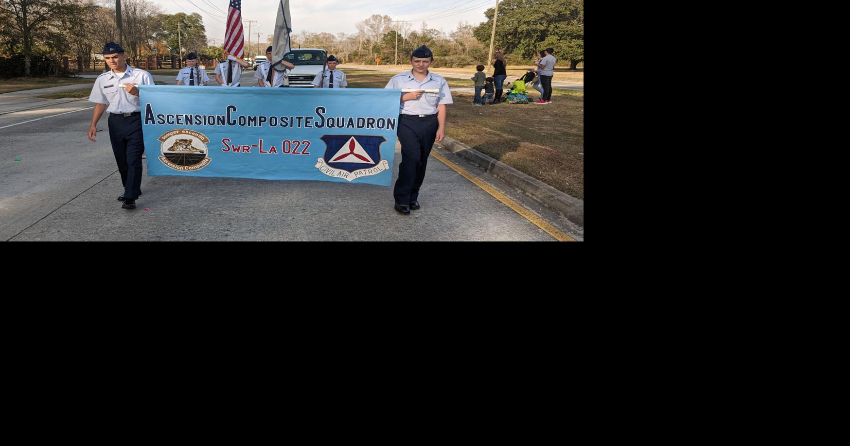 Civil Air Patrol cadets participate in Jones Creek Christmas parade