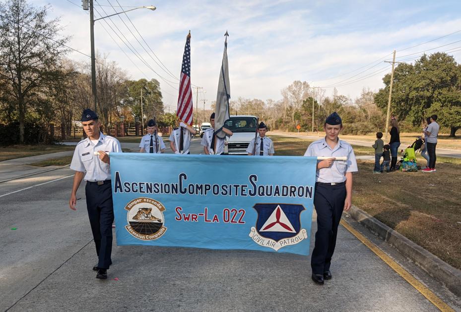 Jones Creek Christmas Parade 2022 Civil Air Patrol cadets participate in Jones Creek Christmas parade Jones Creek Christmas Parade 2022 Civil Air Patrol cadets participate in Jones Creek Christmas parade