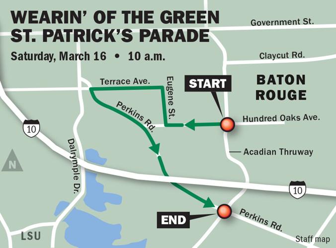 baton rouge st patricks map day parade