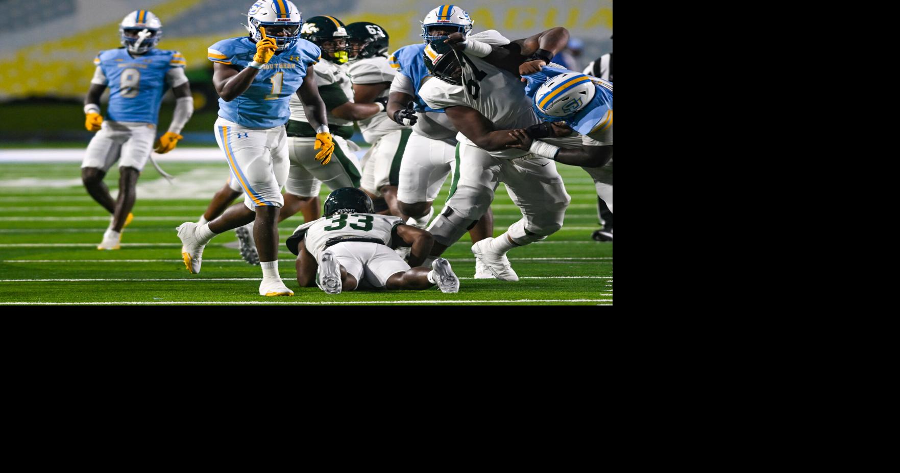 Was Marshall Faulk für Southern-Star-Defensive-End Ckelby Givens gegen die ...
