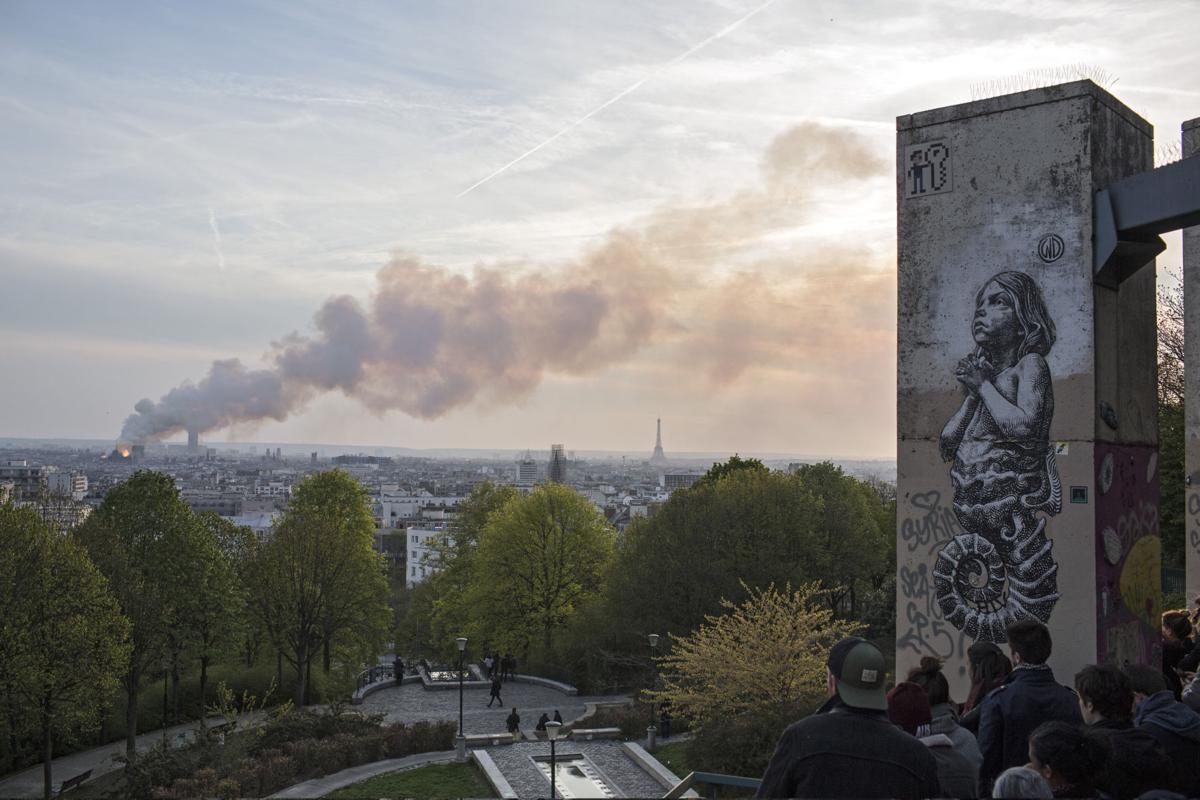 APTOPIX France Notre Dame Fire