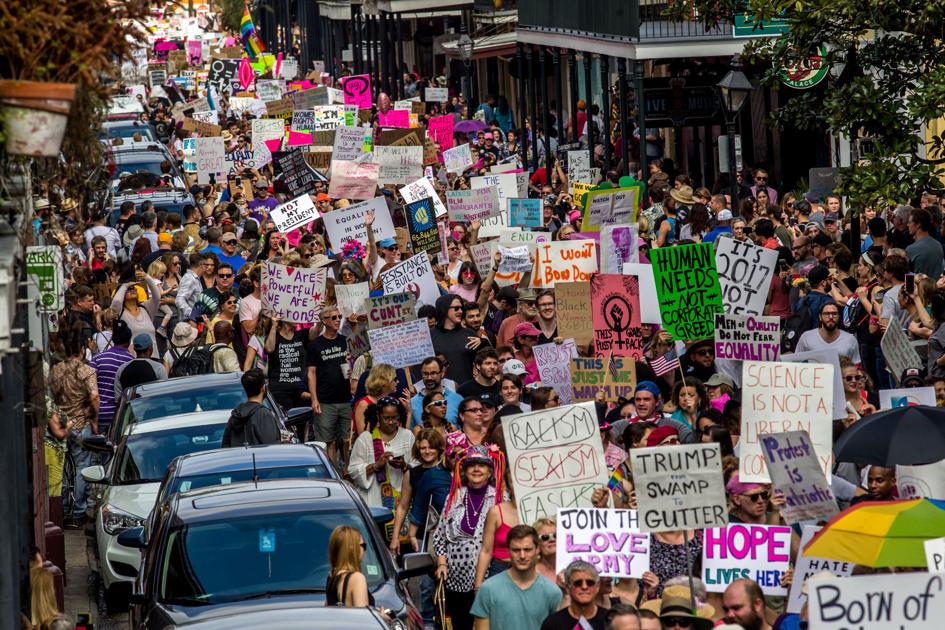 More than 10K join Women's March in New Orleans in opposition to new