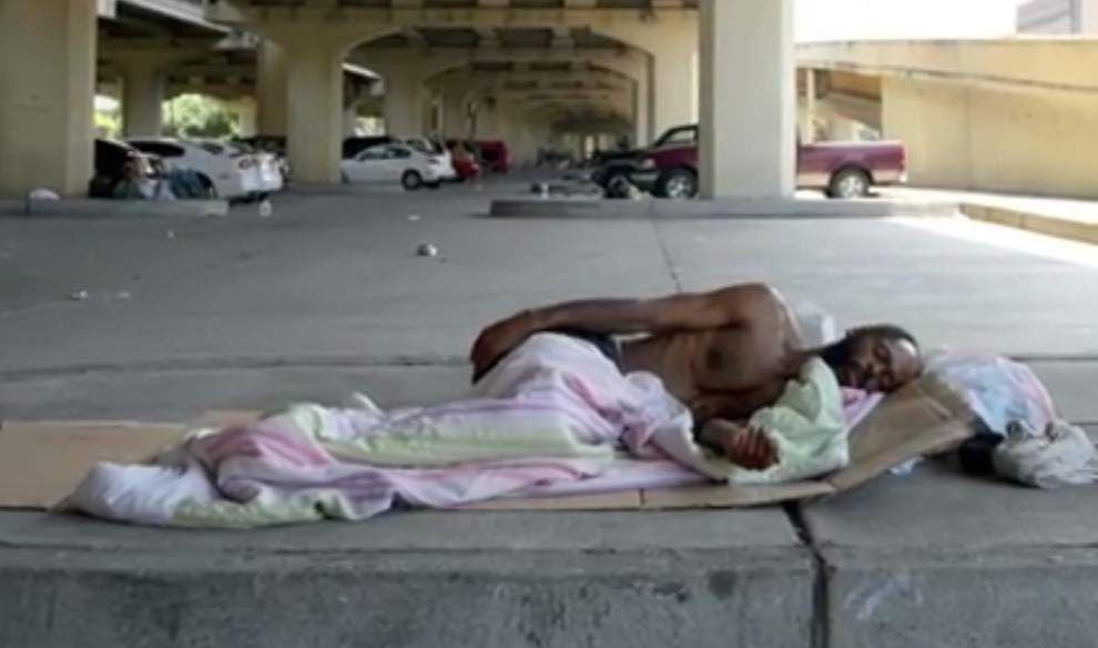 Malcolm Scott discusses life for the homeless in New Orleans _lowres