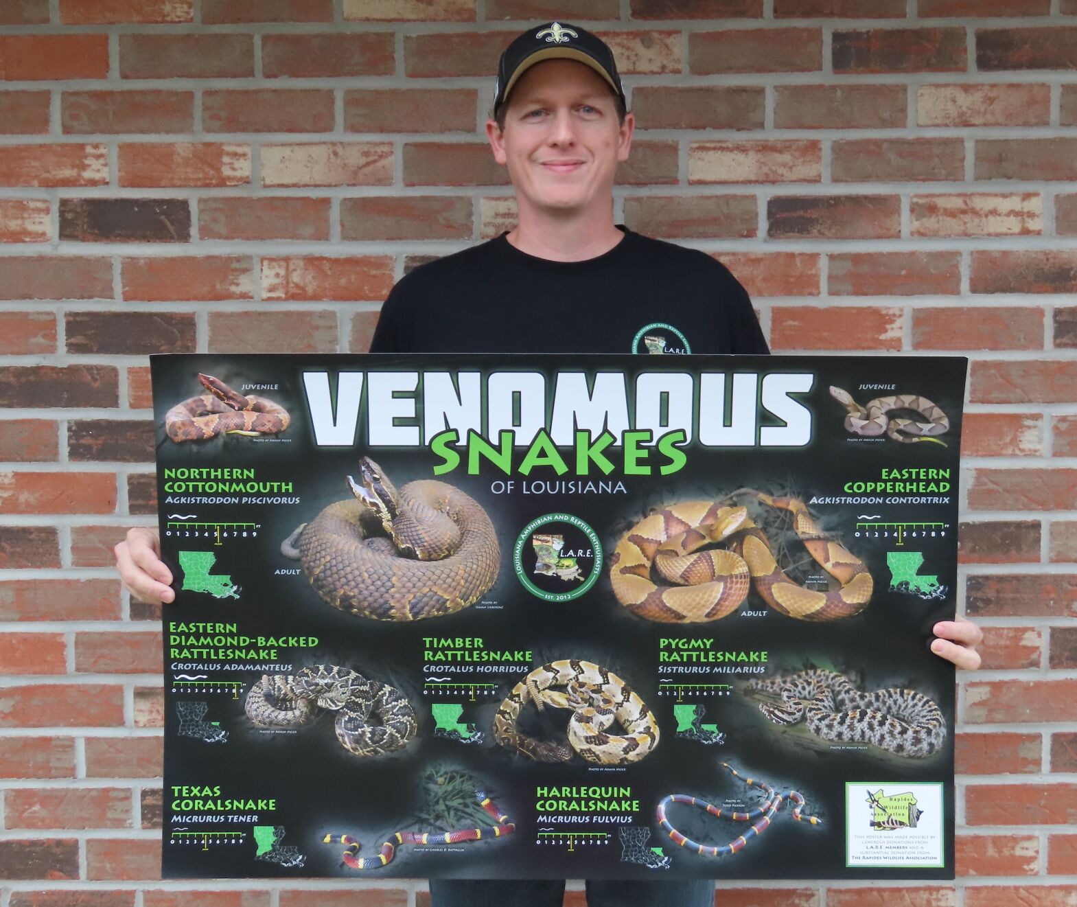 New Poster Identifies Louisiana's 7 Venomous Snakes, So Stop Killing ...