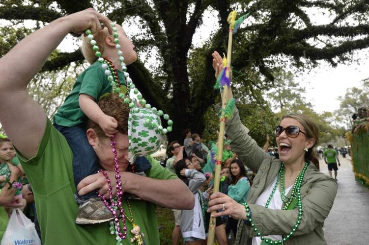 Can't rain on my parade St. Patrick's Day parade rolls in Baton Rouge