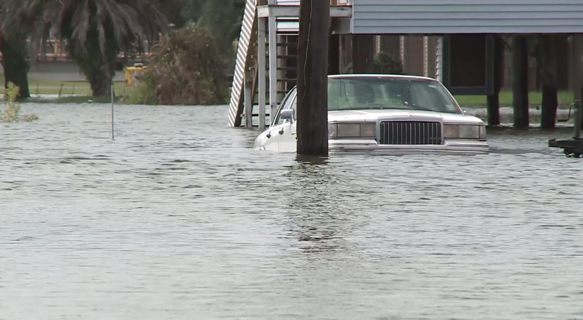 Coastal Louisiana deals with flooding as Hurricane Michael's winds push