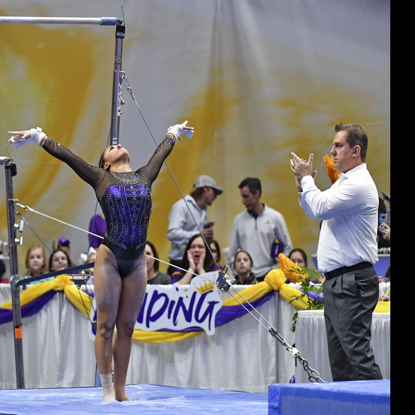 Injury Plagued Lsu Gymnasts Fight Back Against Alabama But Fall
