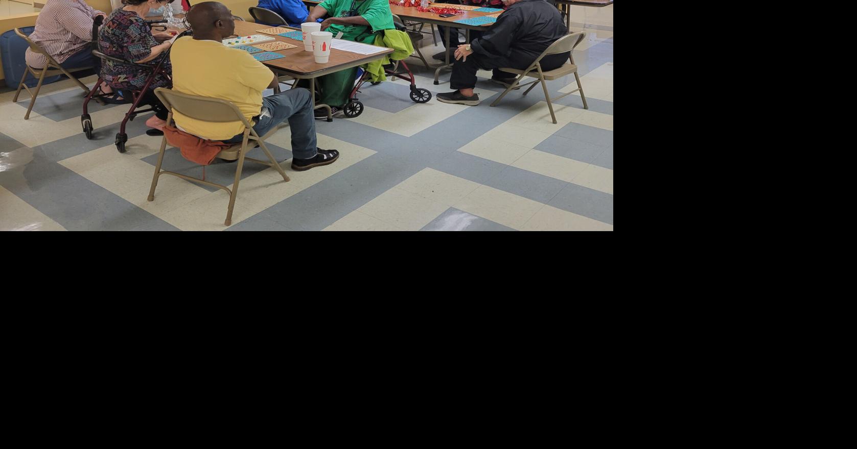 Assisi Heights Apartments play bingo, give away ham St. Francisville