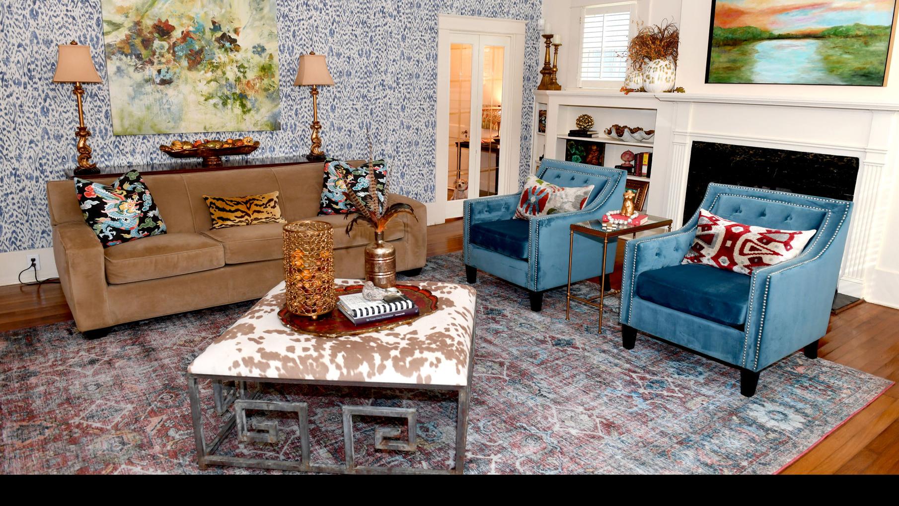 Deep Vibrant Colors Help Give This 90 Year Old Baton Rouge Home