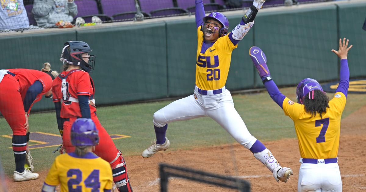 LSU-Softballteam stellt Teamrekorde für Runs und Hits in einem Spiel ...